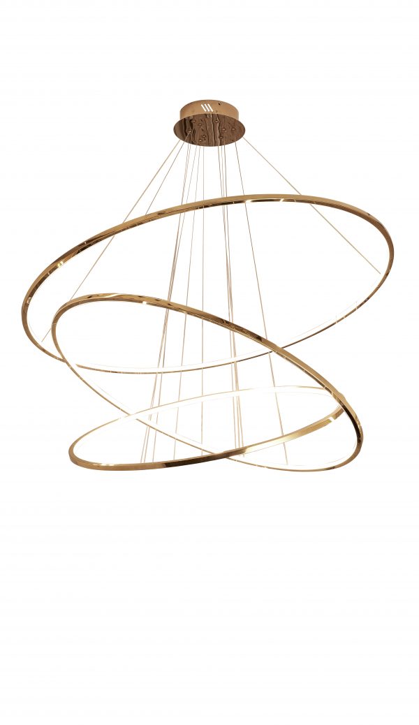 LUXURY hanglamp 3-lichts messing