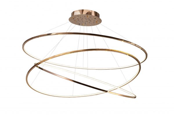 LUXURY hanglamp 3-lichts messing - Afbeelding 2