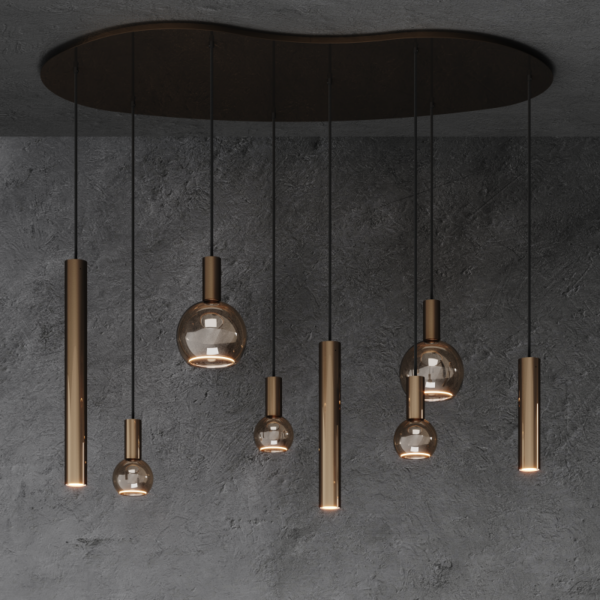 Riva hanglamp organisch - 8 lichts - Afbeelding 2