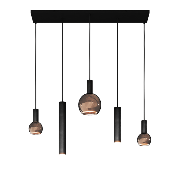 Riva hanglamp recht 100cm - 5 lichts