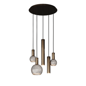 Riva hanglamp rond Ø50 cm - 5 lichts