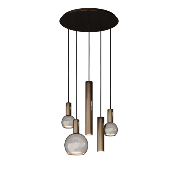 Riva hanglamp rond Ø50 cm - 5 lichts
