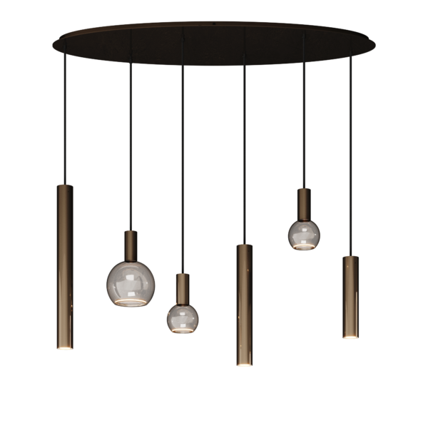 Riva hanglamp ovaal 120cm - 6 lichts