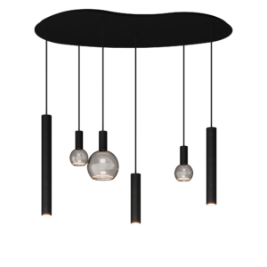 Riva hanglamp organisch - 6 lichts