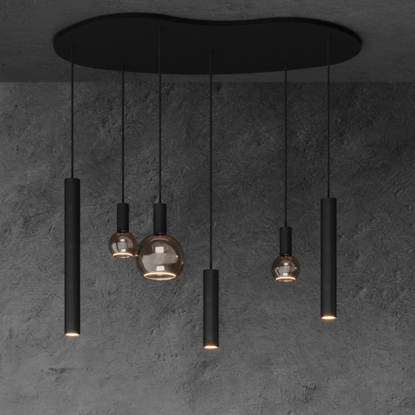 Riva hanglamp organisch - 6 lichts - Afbeelding 2