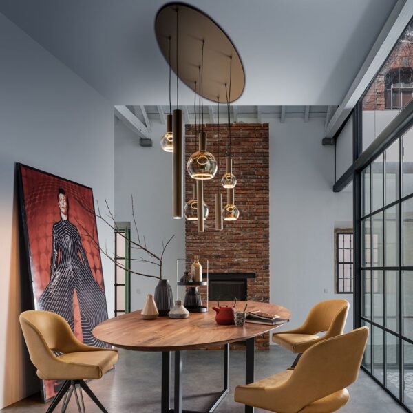 Riva hanglamp ovaal 140cm - 8 lichts - Afbeelding 5