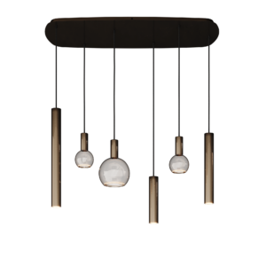 Riva hanglamp deens ovaal 110cm - 6 lichts